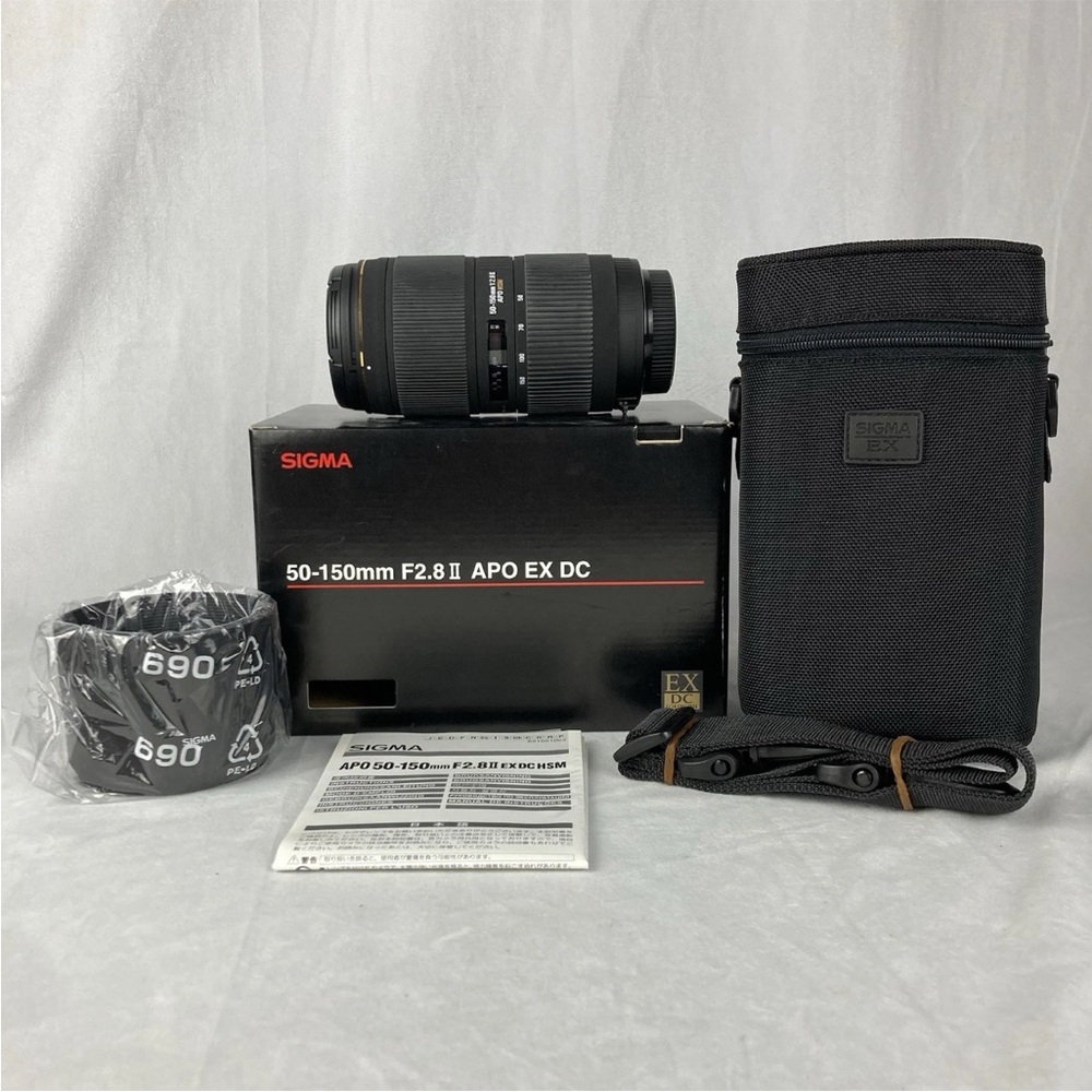 Sigma 50-150mm F/2.8 II APO EX DC HSM for Sigma AF SA Mount w/ Box, Bag, Manual